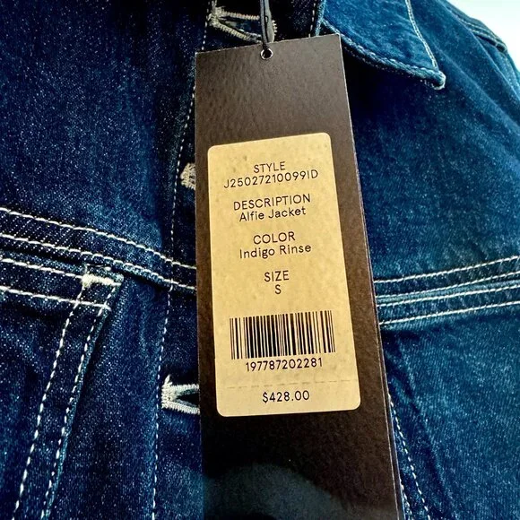 NWT: Veronica Beard Alfie Denim Jacket size S - Picture 5 of 5